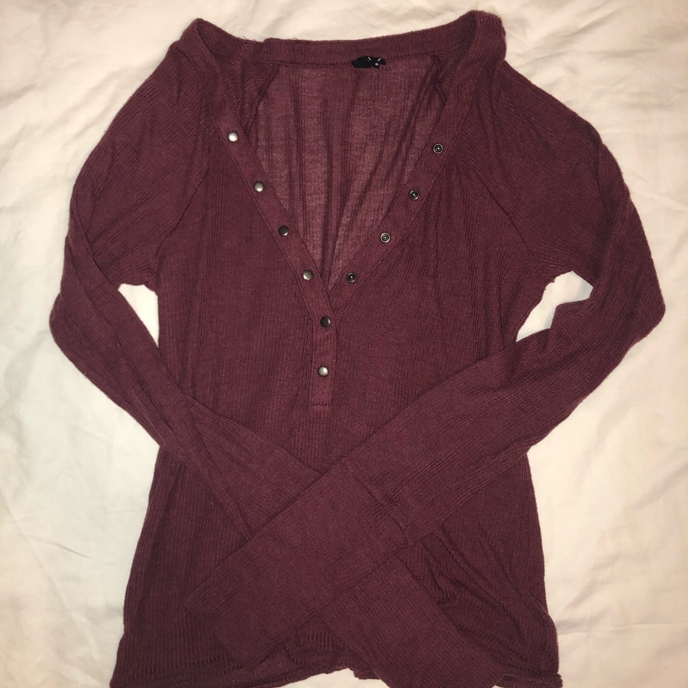 Out from under everyday Henley top